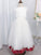 A-Line/Princess Tulle Ruffles Scoop Sleeveless Tea-Length Flower Girl Dresses CICIP0007502