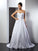 A-Line/Princess Sweetheart Ruffles Sleeveless Long Taffeta Wedding Dresses CICIP0006627