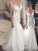 Trumpet/Mermaid Tulle Applique Off-the-Shoulder Sleeveless Chapel Train Wedding Dresses CICIP0006570