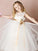 A-Line/Princess Tulle Sash/Ribbon/Belt Scoop Sleeveless Floor-Length Flower Girl Dresses CICIP0007817