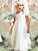 A-line/Princess Square Short Sleeves Lace Floor-Length Chiffon Flower Girl Dresses CICIP0007564