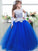 Ball Gown Jewel Sleeveless Lace Floor-Length Tulle Flower Girl Dresses CICIP0007582