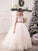 Ball Gown Scoop Sleeveless Sash/Ribbon/Belt Tulle Floor-Length Flower Girl Dresses CICIP0007684