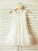 A-line/Princess Straps Sleeveless Ruffles Tea-Length Chiffon Flower Girl Dresses CICIP0007697