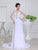 A-Line/Princess Beading V-neck Sleeveless Chiffon Wedding Dresses CICIP0006864