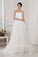 A-Line/Princess Sweetheart Sleeveless Beading Applique Long Net Wedding Dresses CICIP0006838