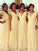 A-Line/Princess Sleeveless V-neck Floor-Length Chiffon Bridesmaid Dresses CICIP0005349