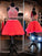 A-Line/Princess Sleeveless Halter Tulle Beading Short/Mini Two Piece Dresses CICIP0008331