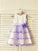A-line/Princess Scoop Sleeveless Hand-made Flower Tea-Length Tulle Flower Girl Dresses CICIP0007780
