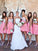 A-Line/Princess Sleeveless Sweetheart Short/Mini Chiffon Beading Bridesmaid Dresses CICIP0005443