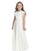 A-line/Princess Scoop Sleeveless Chiffon Floor-Length Flower Girl Dresses CICIP0007618