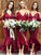 Trumpet/Mermaid Elastic Woven Satin Ruffles Spaghetti Straps Sleeveless Asymmetrical Bridesmaid Dresses CICIP0005302