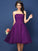 A-Line/Princess Strapless Pleats Sleeveless Short Satin Bridesmaid Dresses CICIP0005499