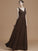 A-Line/Princess V-neck Sleeveless Floor-Length Ruffles Chiffon Bridesmaid Dresses CICIP0005747