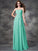 A-line/Princess Strapless Ruched Sleeveless Long Chiffon Bridesmaid Dresses CICIP0005797