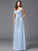 A-Line/Princess Sweetheart Sash/Ribbon/Belt Sleeveless Long Lace Bridesmaid dresses CICIP0005357