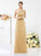 Sheath/Column One-Shoulder Sleeveless Long Satin Bridesmaid Dresses CICIP0005457