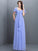 A-Line/Princess Sweetheart Pleats 1/2 Sleeves Long Chiffon Bridesmaid Dresses CICIP0005322