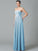 A-Line/Princess Sweetheart Ruffles Sleeveless Long Chiffon Bridesmaid Dresses CICIP0005533