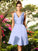 A-Line/Princess V-neck Ruched Sleeveless Short Satin Bridesmaid Dresses CICIP0005404