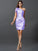 Sheath/Column One-Shoulder Pleats Sleeveless Short Elastic Woven Satin Bridesmaid Dresses CICIP0005605