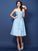 A-Line/Princess Sweetheart Bowknot Sleeveless Short Taffeta Bridesmaid Dresses CICIP0005647