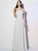 A-Line/Princess Strapless Sleeveless Pleats Long Chiffon Bridesmaid Dresses CICIP0005257