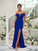 Sheath/Column Stretch Crepe Ruched Off-the-Shoulder Sleeveless Sweep/Brush Train Bridesmaid Dresses CICIP0004926