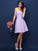 A-Line/Princess Sweetheart Pleats Sleeveless Short Taffeta Bridesmaid Dresses CICIP0005783