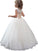 Ball Gown Scoop Sleeveless Applique Tulle Floor-Length Flower Girl Dresses CICIP0007619