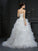 Ball Gown Sweetheart Hand-Made Flower Sleeveless Long Organza Wedding Dresses CICIP0006877