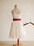 Jewel A-line/Princess Sleeveless Sash/Ribbon/Belt Long Lace Dresses CICIP0007635