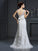Trumpet/Mermaid Sweetheart Applique Sleeveless Long Lace Wedding Dresses CICIP0006743