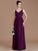 A-Line/Princess V-neck Sleeveless Ruched Floor-Length Chiffon Bridesmaid Dresses CICIP0005599