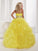 Ball Gown One-shoulder Sleeveless Beading Long Organza Flower Girl Dresses CICIP0007598