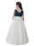 A-Line/Princess Tulle Ruched V-neck Sleeveless Floor-Length Flower Girl Dresses CICIP0007912