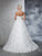 Ball Gown Strapless Lace Sleeveless Long Lace Wedding Dresses CICIP0006685