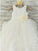 Ball Gown Sleeveless Scoop Hand-made Flower Floor-Length Organza Flower Girl Dresses CICIP0007636