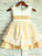 A-line/Princess Square Sleeveless Layers Tea-Length Satin Flower Girl Dresses CICIP0007805