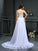 A-Line/Princess Sweetheart Beading Sleeveless Long Chiffon Wedding Dresses CICIP0006900