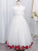 A-Line/Princess Tulle Ruffles Scoop Sleeveless Tea-Length Flower Girl Dresses CICIP0007502