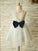 A-Line/Princess Tulle Lace Scoop Sleeveless Knee-Length Flower Girl Dresses CICIP0007928