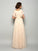 A-Line/Princess Square Beading Short Sleeves Long Chiffon Mother of the Bride Dresses CICIP0007105