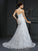 Sheath/Column Strapless Applique Sleeveless Long Satin Wedding Dresses CICIP0006886