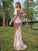 Sheath/Column Sequins Ruched V-neck Short Sleeves Sweep/Brush Train Bridesmaid Dresses CICIP0004932