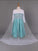 A-line/Princess Scoop Long Sleeves Beading Long Satin Flower Girl Dresses CICIP0007859