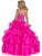 Ball Gown Halter Sleeveless Rhinestone Long Organza Flower Girl Dresses CICIP0007576