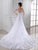 A-Line/Princess V-neck Beading Sleeveless Long Organza Wedding Dresses CICIP0006818