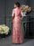 A-Line/Princess Straps Lace Sleeveless Long Taffeta Mother of the Bride Dresses CICIP0007329