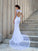Sheath/Column Straps Lace Sleeveless Long Lace Wedding Dresses CICIP0006731